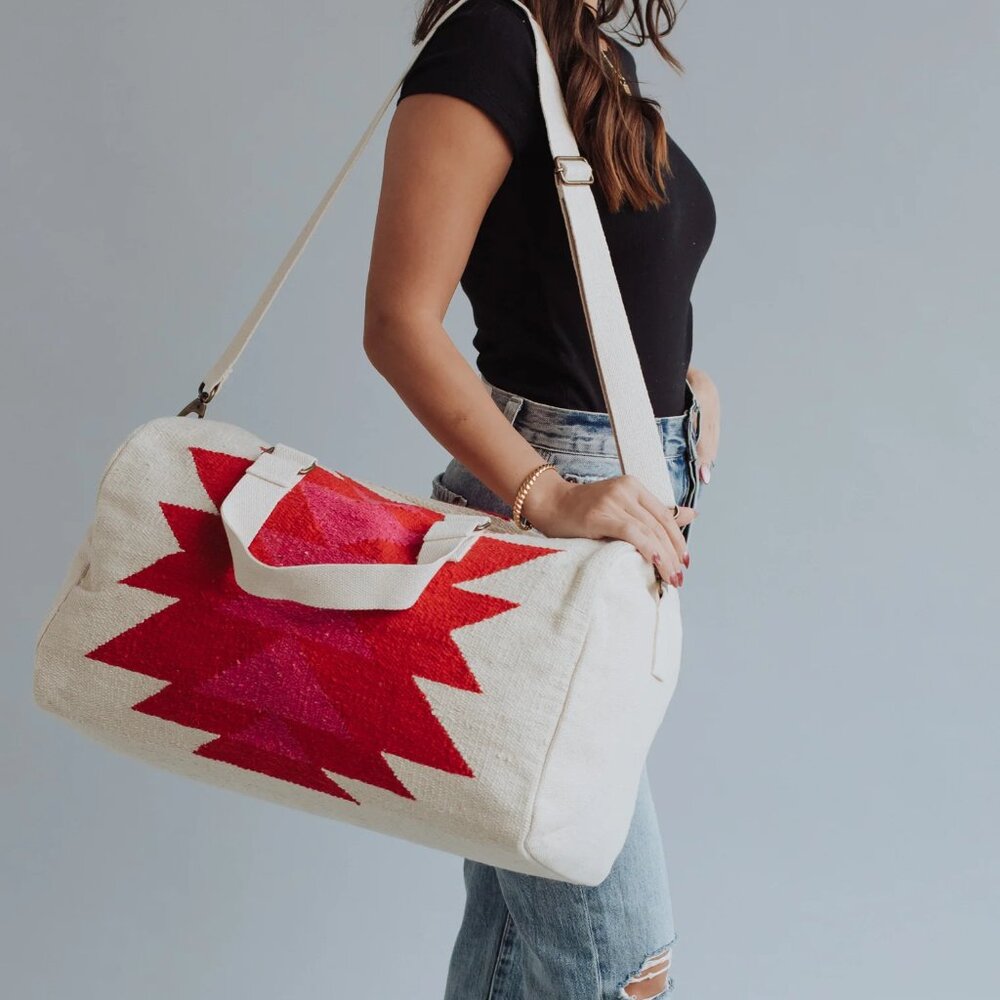 NWT Aztec Western Inspired Duffle Bag